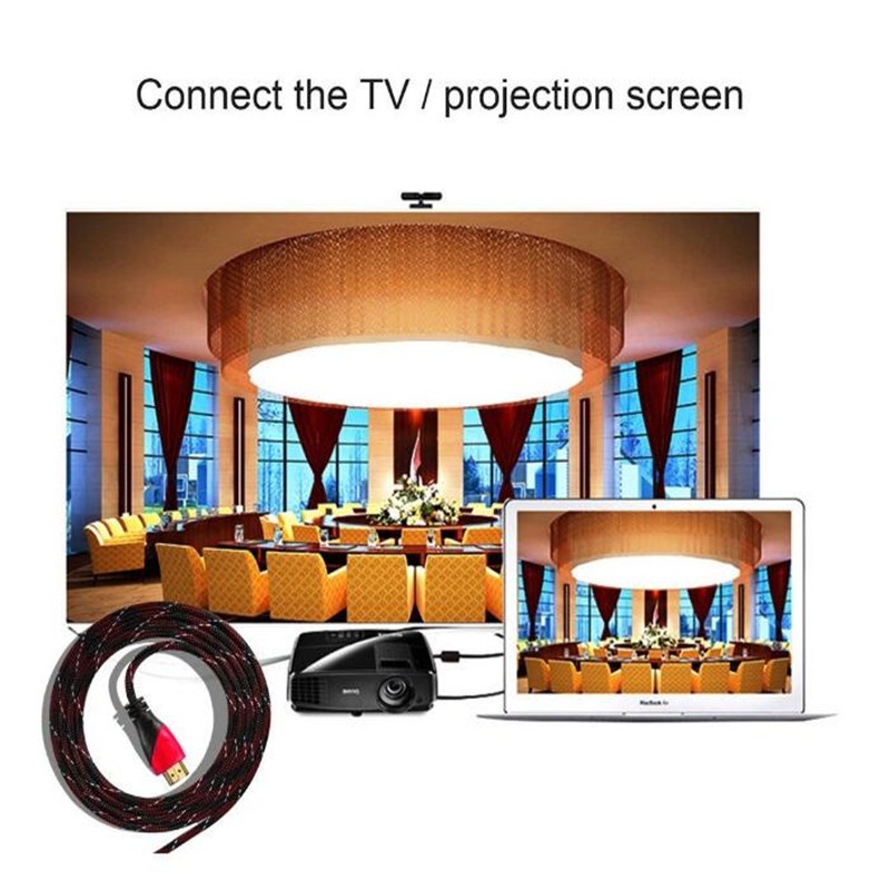 Cáp hdmi Mạ Vàng Và Đỏ 1080p 0.5m 1m 1.5m 2m 3m 5m 10m 15m