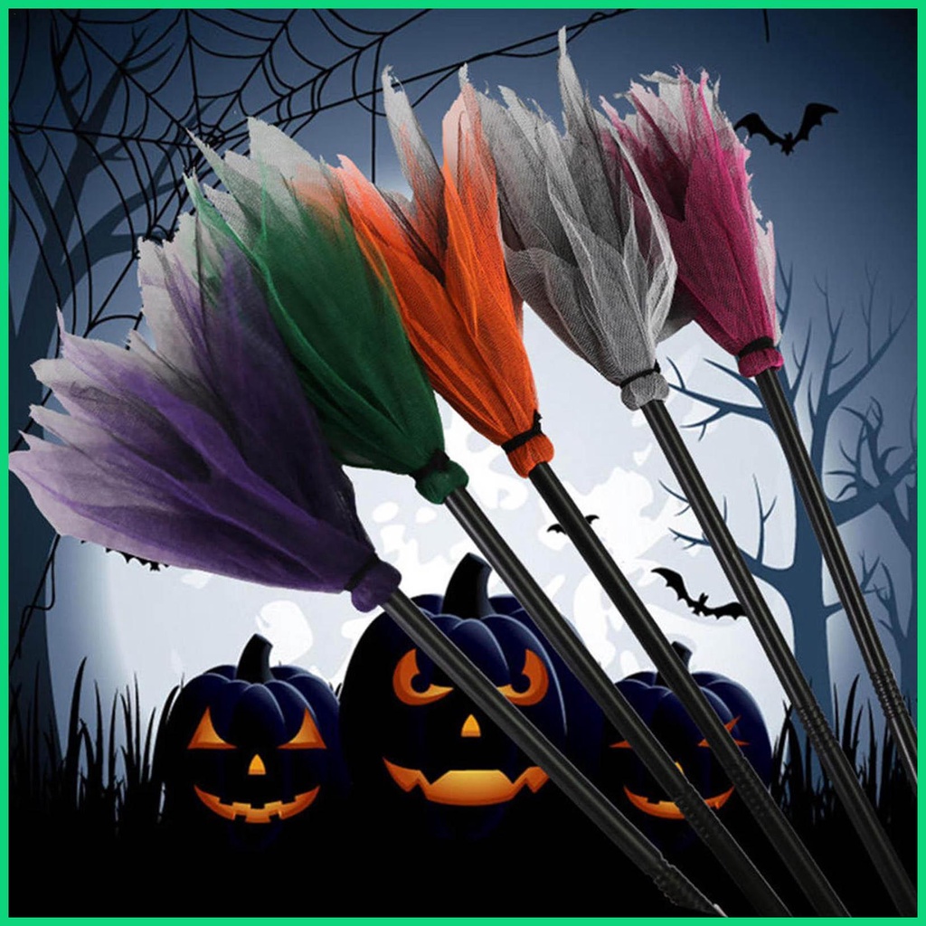 Đạo cụ chổi Halloween cho trẻ em，Chổi Phù Thủy Bay Hóa Trang Halloween