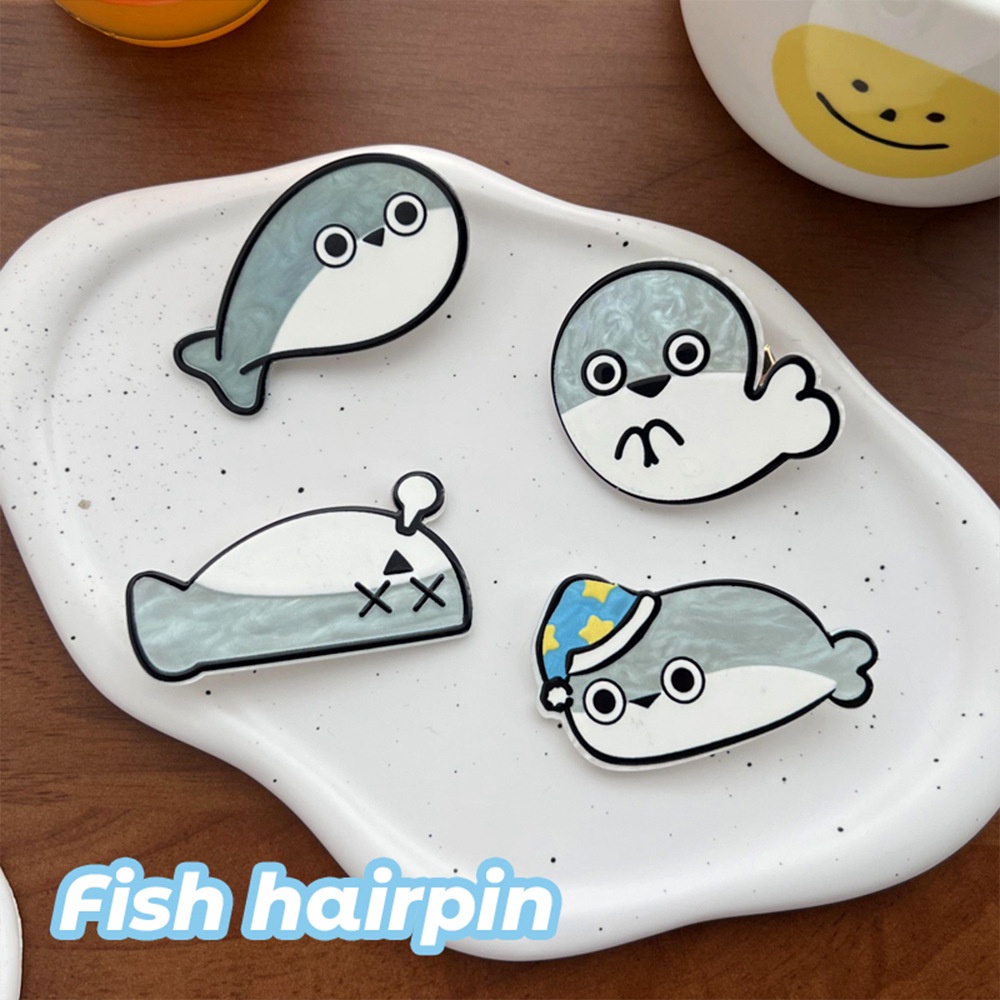 Yb3 Kẹp Tóc Cá Heo / Rùa Sakabambaspis janvieri Dễ Thương Sáng Tạo Cho Nữ by3