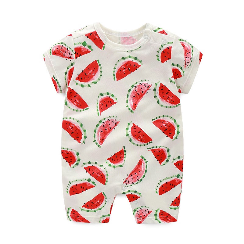 Áo Liền Quần Tay Ngắn Bằng Vải cotton Thời Trang Mùa Hè Cho Bé Sơ Sinh