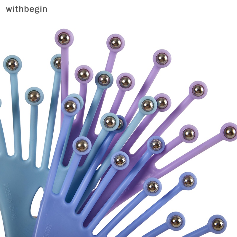 Lược Lăn Mát Xa Da Đầu 9 Ngón Tay Bằng Thép Cầm Tay Giúp Thư Giãn Và Chăm Sóc Tóc Thư Giãn