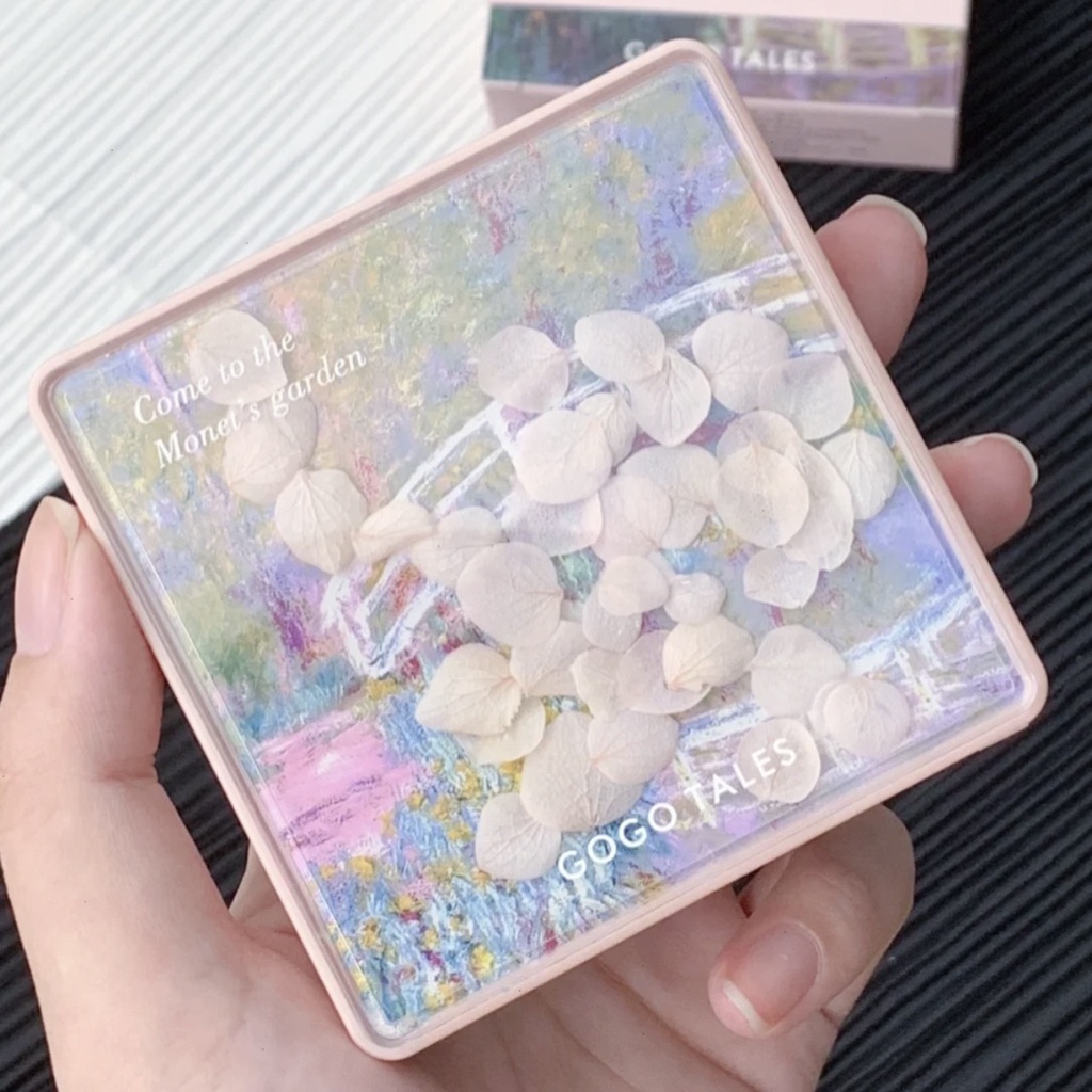 Bảng Mắt Hoa Khô 9 ô GOGO TALES Hoa Cẩm Tú Cầu Secret Monet Garden Kèm Gương - GT289 từ