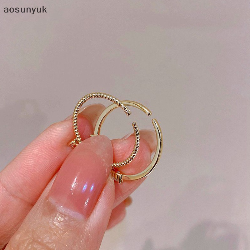 Aosunyuk Nhẫn Đính Đá Hình Trái Tim Dễ Thương Có Thể Điều Chỉnh Cho Nữ
