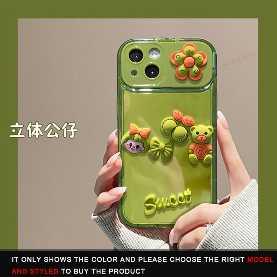 Ốp Điện Thoại Silicon Mềm Có Gương 3d Cho iphone 15 11 12 13 14 pro max + mini 6 6s 7 8 + xr x xs max se 2020 15pro 14pro 11pro