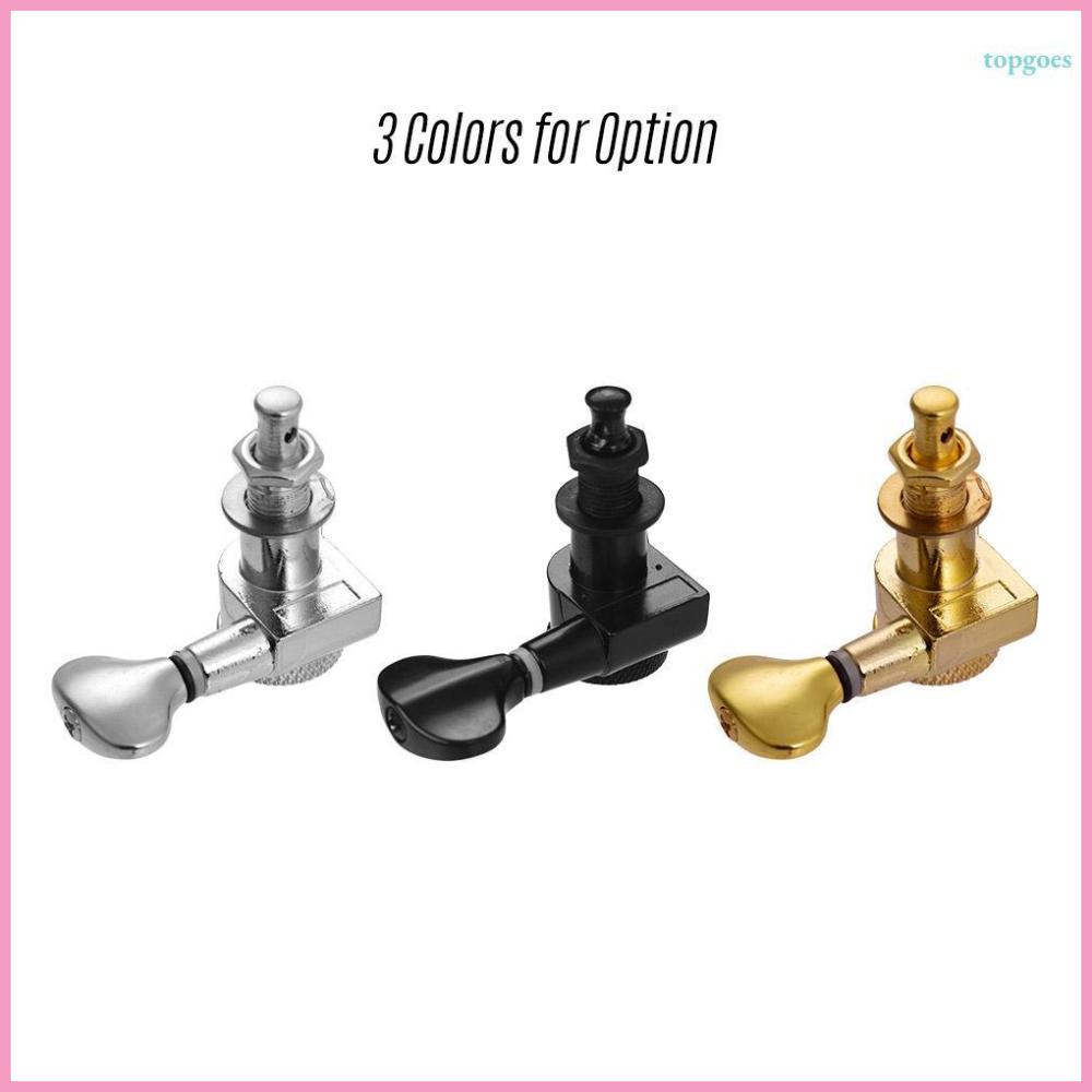 "Enhance Your Guitar's Performance with 6-Piece Gold Locking Tuners - Suitable for Acoustic Electric Guitars"
