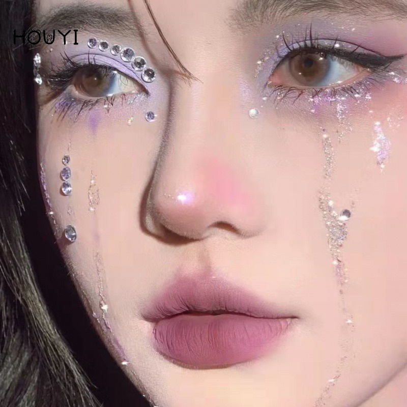 Miếng Dán Hình Xăm Tạm Thời Họa Tiết Vỏ Sò Đính Kim Sa Lấp Lánh