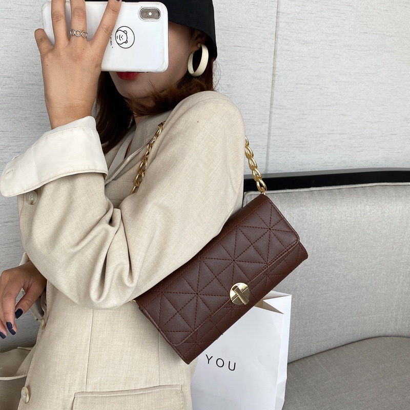 MOUSSON Túi đeo dưới cánh tay Dây Xích Nhỏ Nhắn Thời Trang Dành Cho Nữ