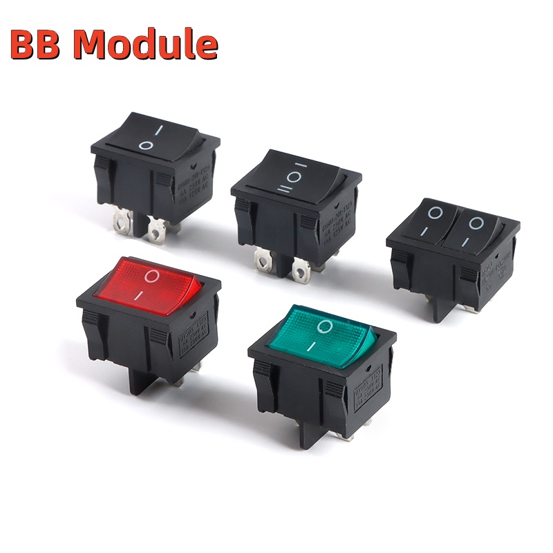 Set 5 Công Tắc Nguồn Đèn led kcd5 4Pin 2 Gears / 6Pin 3 Gears 15a