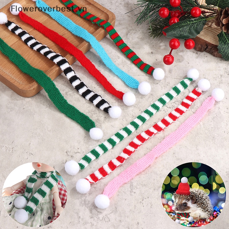 Fbvn Set 2 Khăn Quàng Cổ Đan mini Trang Trí Nhà Búp Bê Phong Cách Giáng Sinh