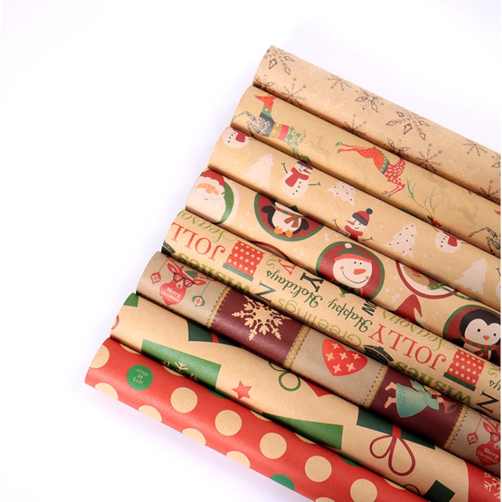 Giấy Gói Quà, Giấy Làm Thủ Công BST02 Trang Trí Noel Giáng Sinh