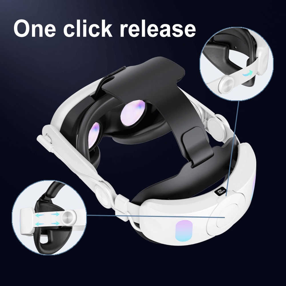 Dây Đeo Đầu Bằng abs Thoải Mái Có Thể Điều Chỉnh Cho Tai Nghe Chụp Tai meta quest 3 vr