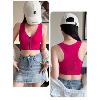  Áo bra kéo khoá LULY SPORT tập gym yoga aerobic nữ,có sẵn mút dời 