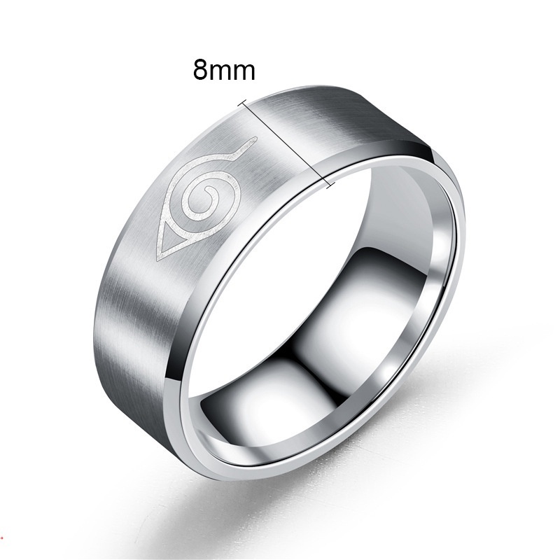 Nhẫn Thép Không Gỉ Hình naruto Cá Tính Cho Nam Và Nữ