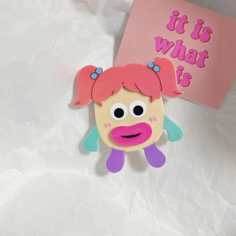 Kẹp Tóc Búp Bê Xấu Xí Dễ Thương Vui Nhộn Cho Bé Gái