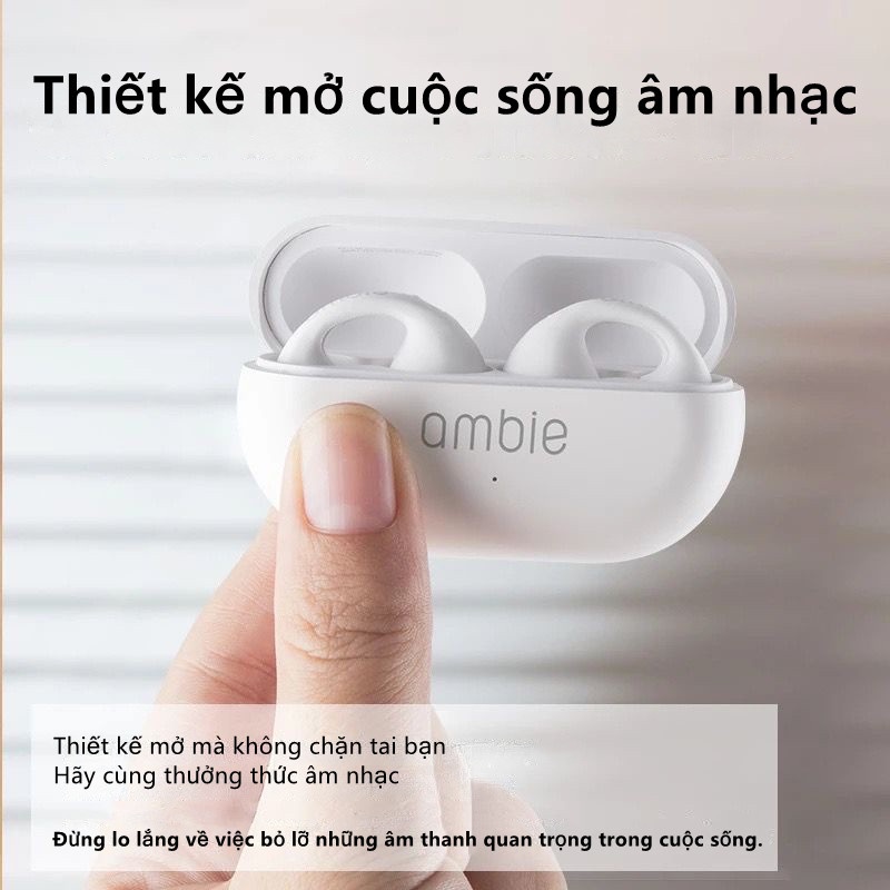 Tai nghe Bluetooth không dây Ambie Phong cách thể thao Dẫn truyền xương