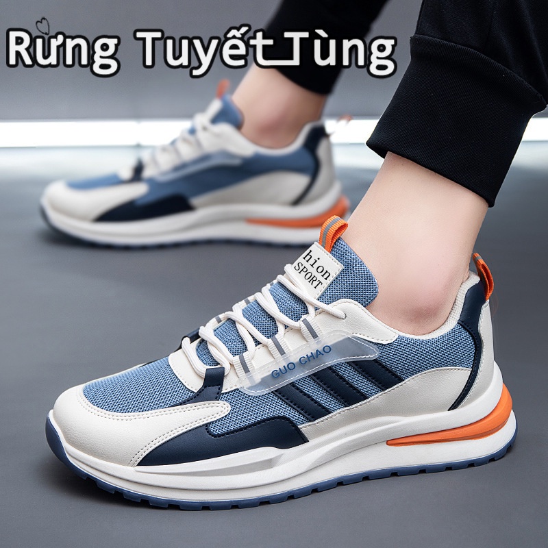 SHANMUSENLIN☘giày chạy bộ giày nam giày mới giày thông thường thoáng khí giày thể thao nam nhẹ Giày chạy bộ thời trang nam