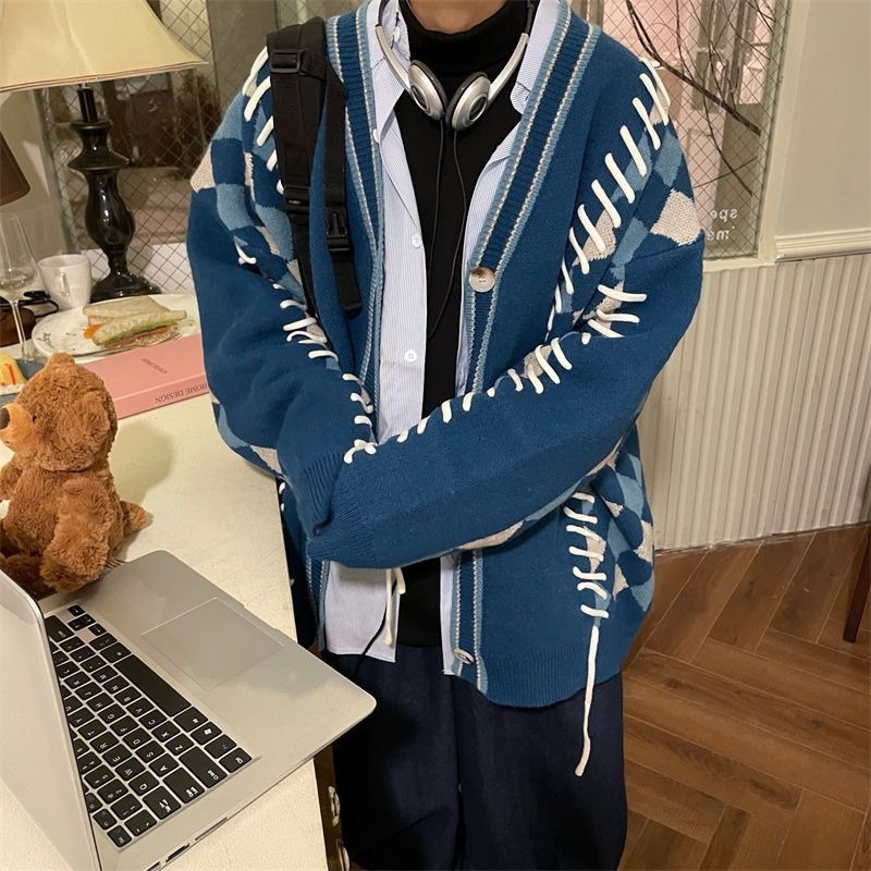 Mới Áo Khoác cardigan Dệt Kim Mềm Cao Cấp Thời Trang Xuân Thu Cho Nam