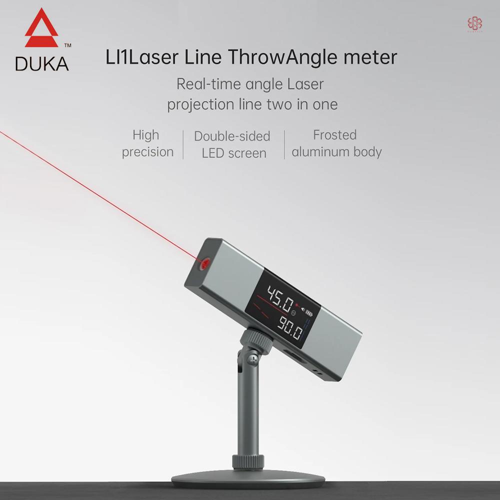 Máy Đo Góc Kỹ Thuật Số 360 Độ atuman duka li1 Bằng laser Có Thể Sạc Lại° Dây laser Gắn Màn Hình / Đèn led Đôi