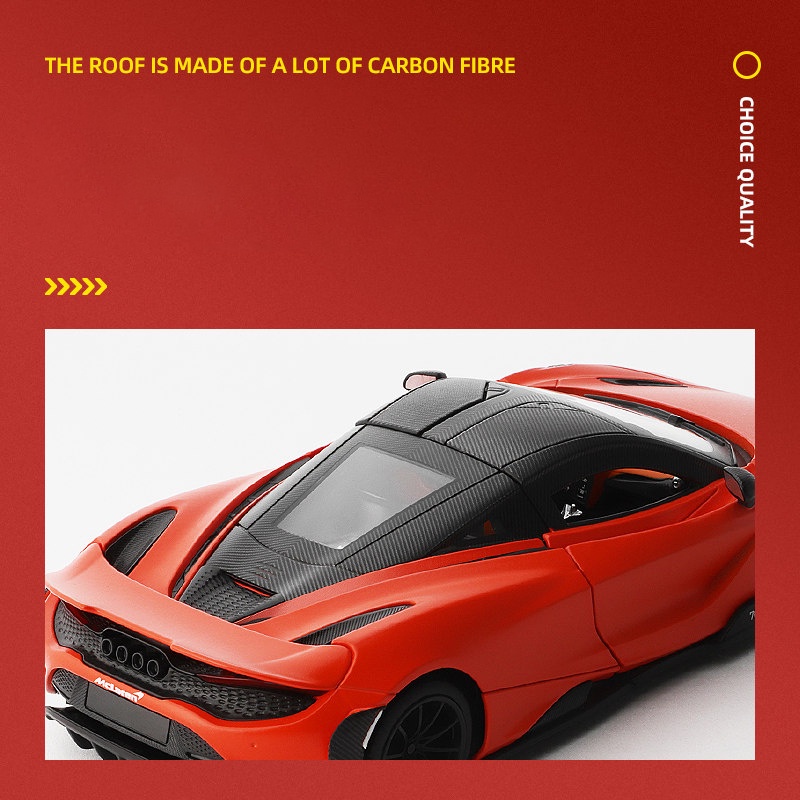1:24 mclaren 765lt siêu xe mô hình hợp kim đồ chơi ô tô diecasts đúc kim loại  tăng ô tô