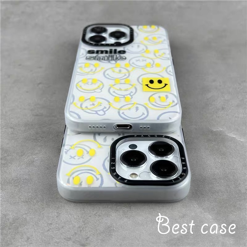 Ốp Điện Thoại acrylic Cứng In Hình Mặt Cười Cho iphone 11 12 13 14 pro max