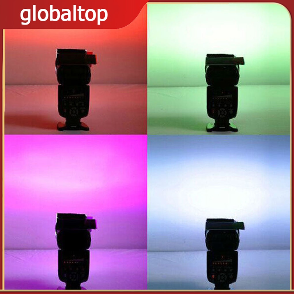Set 1 / 3 12 Tấm Lọc Ánh Sáng Màu Sắc Dành Cho Đèn flash Máy Ảnh
