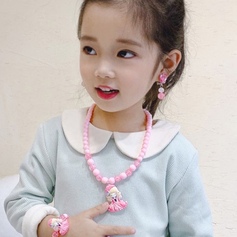 Momo Bộ Trang Sức Công Chúa elsa Xinh Xắn Cho Bé Gái