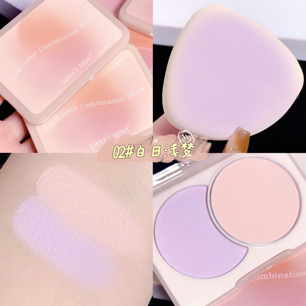 Phấn Má Hồng Hai Màu Lâu Trôi Chống Thấm Nước Đa Năng