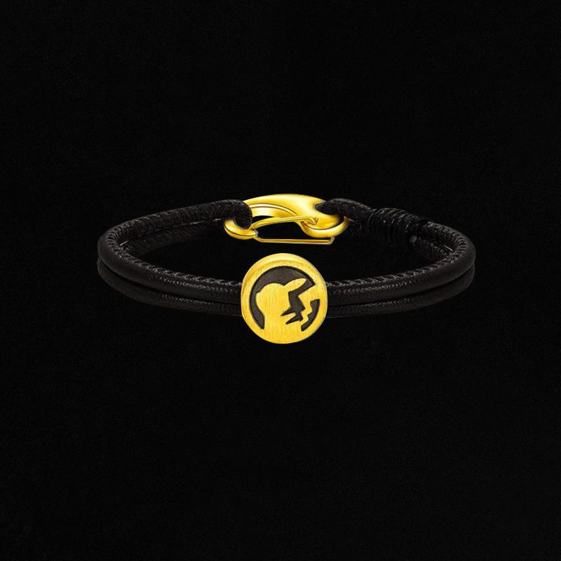 Pogo 2022 Vòng Tay Hình pikachu Màu Bạc Nhẹ Phong Cách niche Tinh Tế zhang yixing Cao Cấp Cho Cặp Đôi