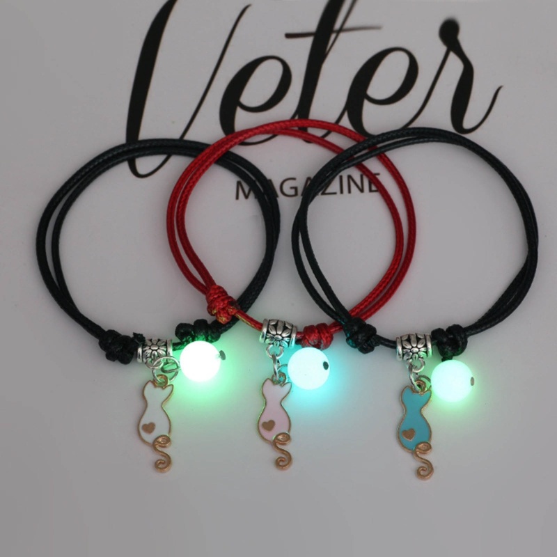 Set 3 Vòng Tay Tình Bạn Màu Trắng / Đen Xỏ Hạt
