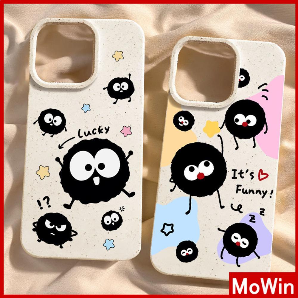 Ốp lưng iPhone 15 Pro Max Vỏ iPhone Màu Trắng Mềm Thân Thiện Với Phân Hủy Sinh Học Bảo Vệ Camera TPU Màu Đen Dễ Thương Tương Thích Với iPhone 14 13 Pro Max 12 11 XR XS MAX 7Plus 8Plus