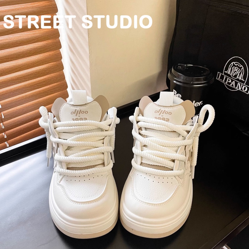 STREET STUDIO giày thể thao nữ giày sneaker nữ Thoáng Khí 2023 hot trend Phong cách đơn giản Đàn hồi tốt Hợp thời Thoáng khí FYD23A0OE4 42Z231020
