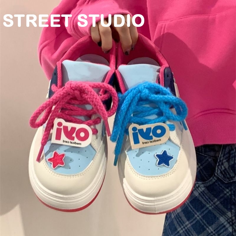 STREET STUDIO giày thể thao nữ giày sneaker nữ Thoáng Khí 2023 hot trend Phong cách Thể thao và thời trang Điệu đà Nổi bật FYD23A0OE6 42Z231020