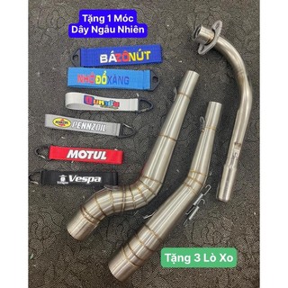 Cổ pô 2 khúc lắp xe số hai fom lựa chọn - phụ kiện xe máy