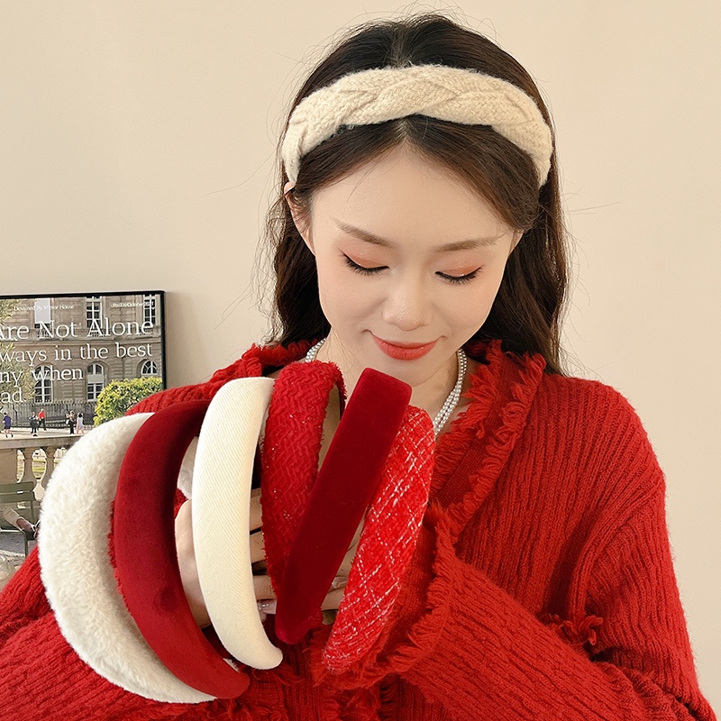 Băng Đô Nhung Lông Thời Trang Mùa Thu Đông Hàn Quốc