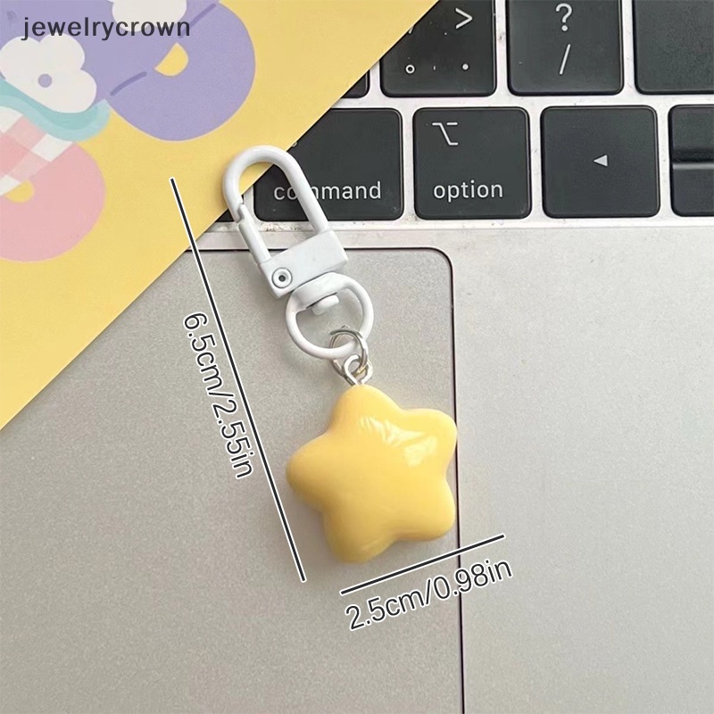 1 Móc Khóa Hình Ngôi Sao Màu Vàng Hồng Dễ Thương Dùng Làm Quà Tặng