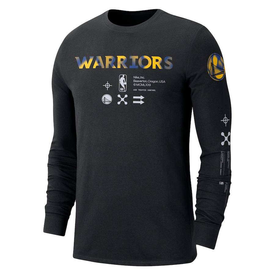 Áo Thể Thao Dài Tay nba Gold state warriors essential 2023-2024