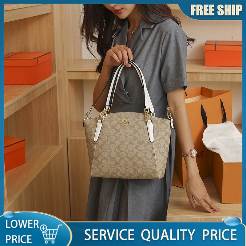 Coa--ch Túi Tote Của Nữ Túi đeo Vai Retro Thời Trang Công Sở Dung Tích Lớn