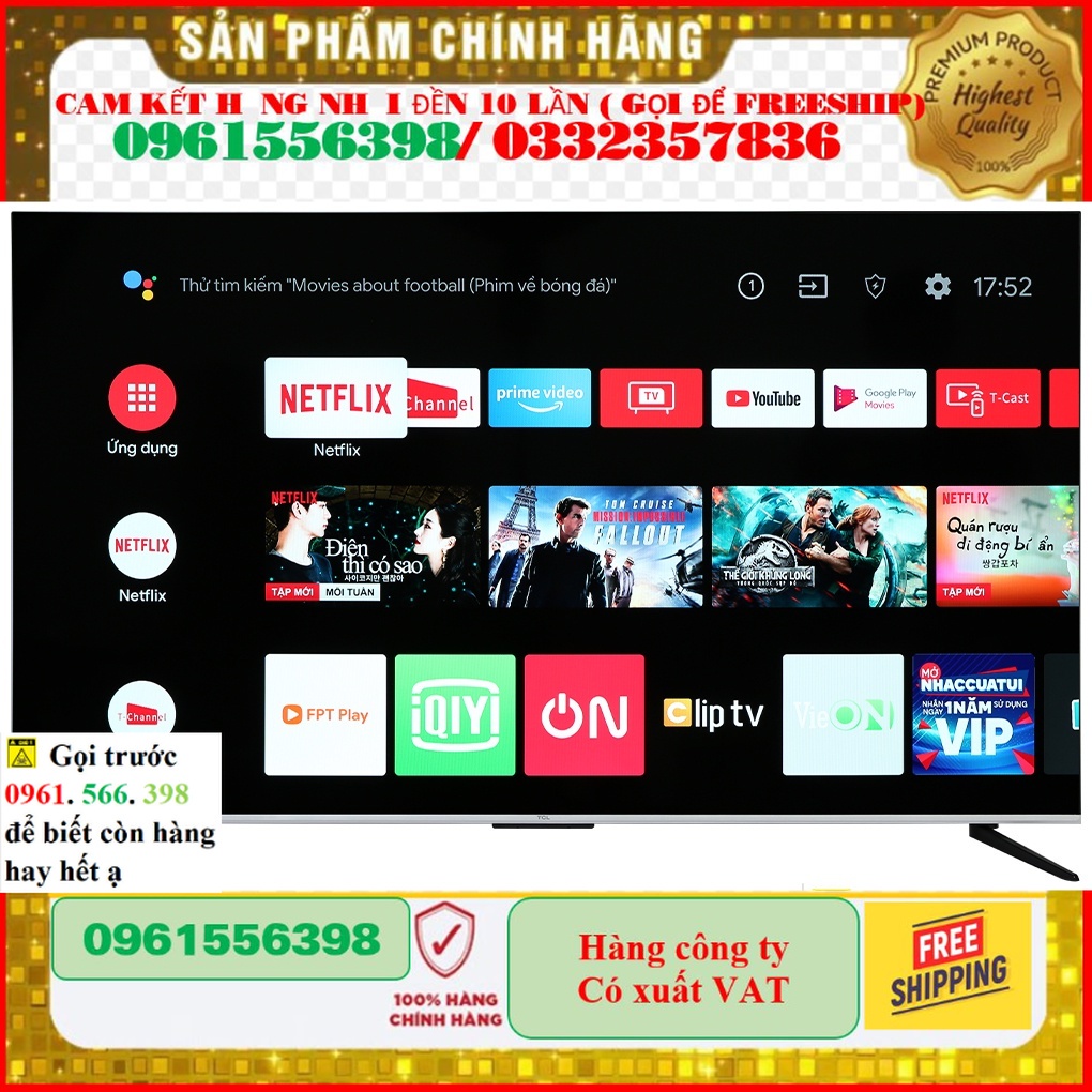 Android Tivi TCL 65P737 4K 65 inch | /;