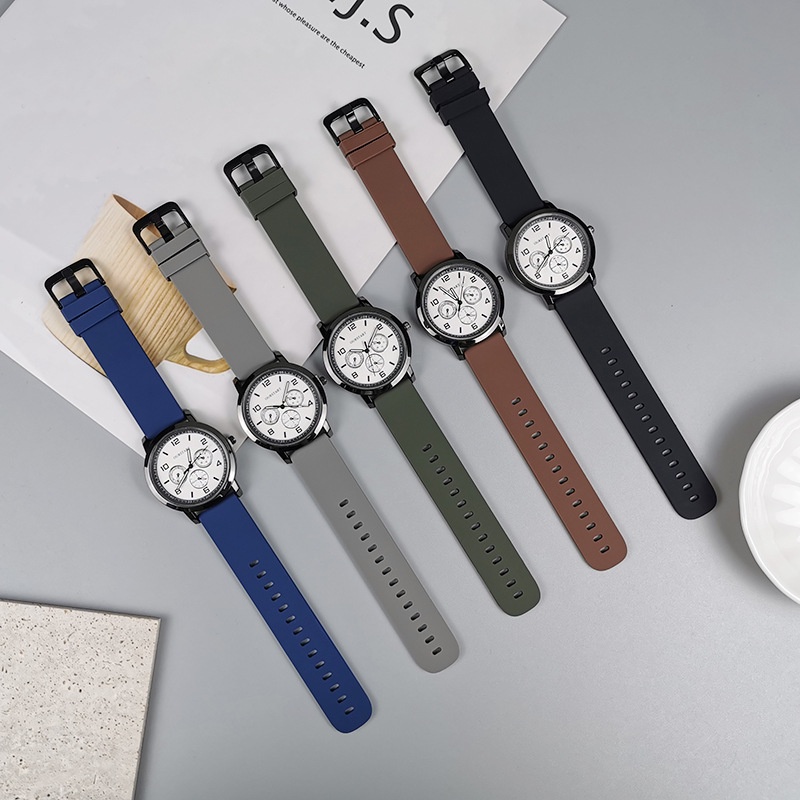 Đồng Hồ quartz Dây silicone Thiết Kế Đơn Giản