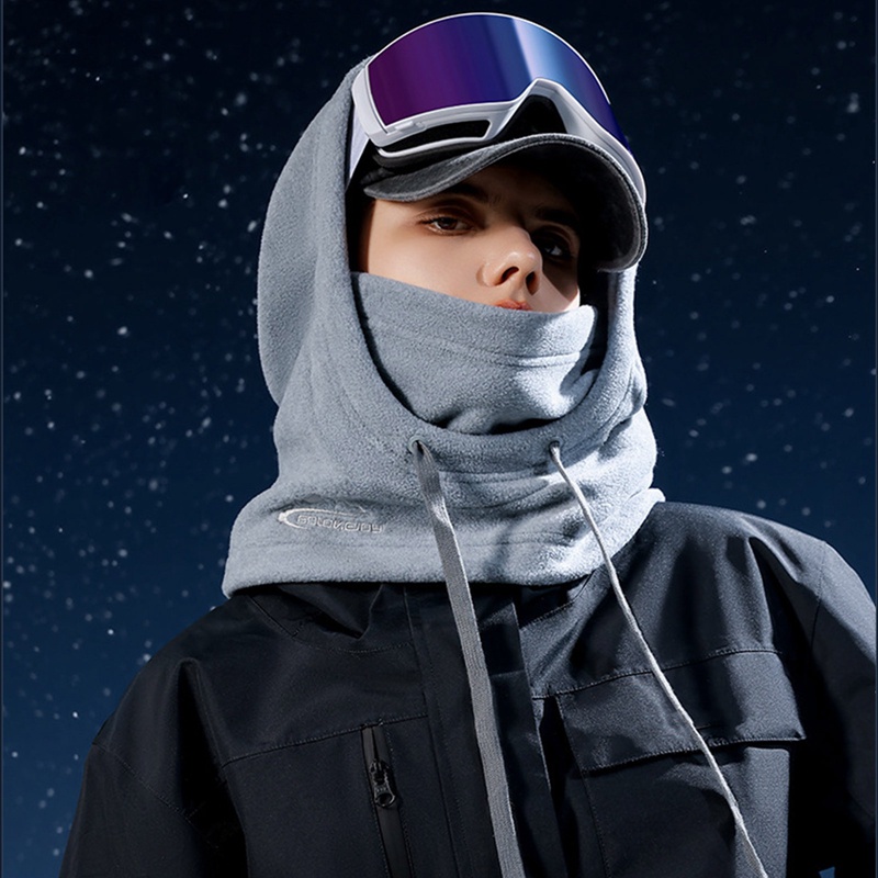 Hueqrh Mũ Trùm Đầu Thể Thao unisex Kèm Khẩu Trang Giữ Ấm Mùa Đông