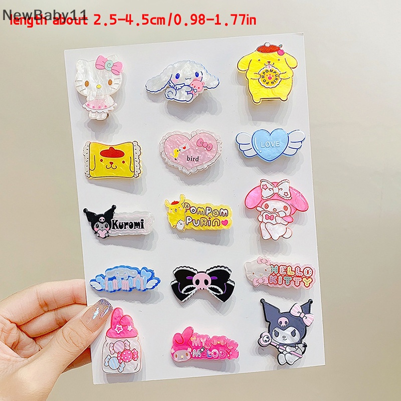 Bộ 3 Kẹp Tóc Hoạt Hình kuromi cinnamoroll Dễ Thương Cho Bé Gái