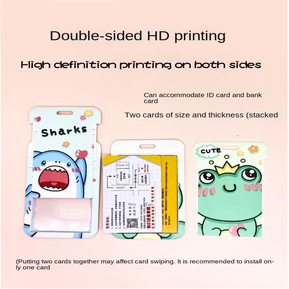 UUMIR Thẻ Bao Đựng Thẻ id / id Dáng Dài Có Dây Đeo Cổ Họa Tiết Đáng Yêu