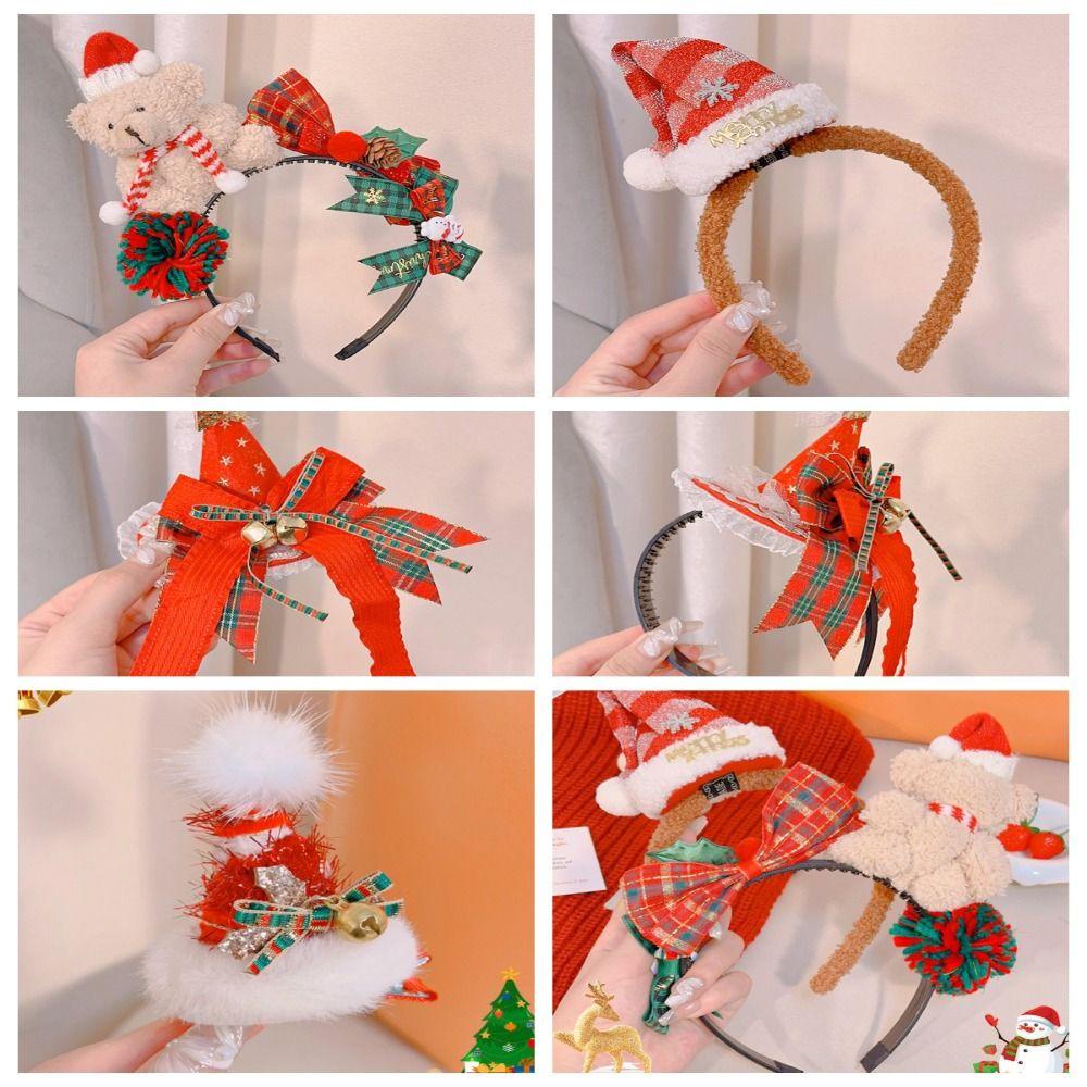 Băng Đô Cài Tóc Hóa Trang Ông Già Noel / Sừng Bò Sát Sáng Tạo Dùng Hóa Trang Dịp Giáng Sinh