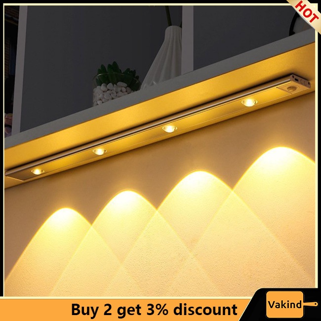 Đèn led Cảm Biến Chuyển Động Thông Minh Siêu Mỏng 3 Chế Độ Điều Chỉnh Được Tiết Kiệm Năng Lượng Cho Tủ Quần Áo