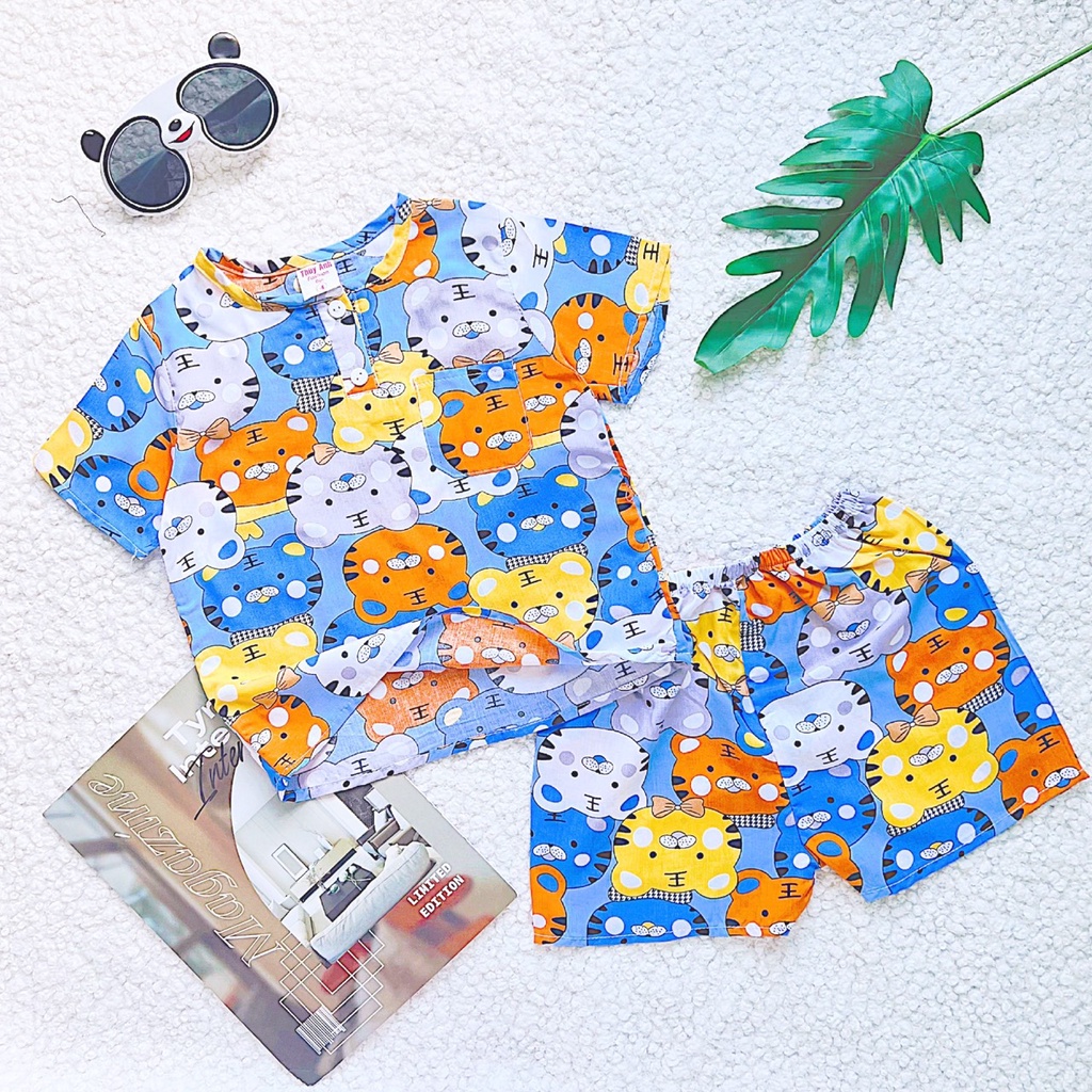 TOLEXINH  bộ tay ngắn quần đùi bé trai - vải tole loại 1