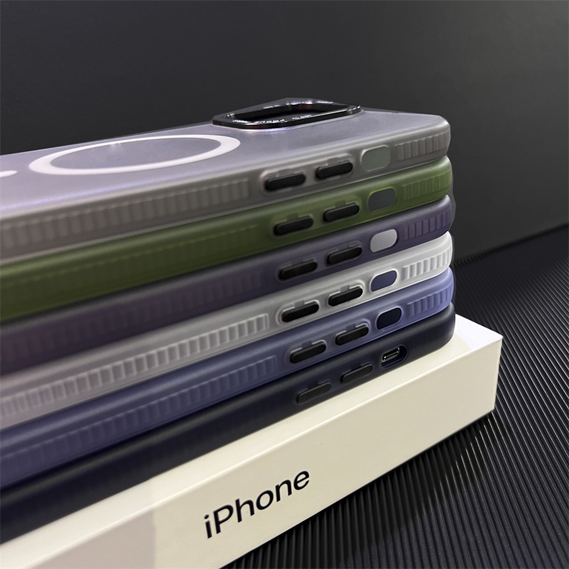 Ốp Điện Thoại Từ Tính Chống Dấu Vân Tay Cho iphone 15 pro max / 15 pro / 15 / 14 pro max / 14 pro / 14 / 13 pro max / 13 pro / 13 / 12 pro max / 12 pro / 12 / 11