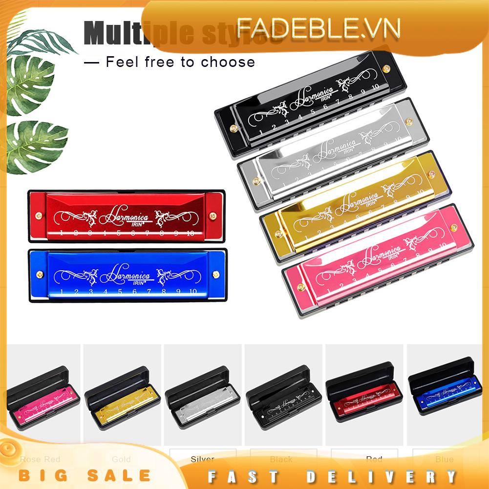 Kèn harmonica Gỗ 10 Lỗ 20 tone Giáo Dục Cho Bé