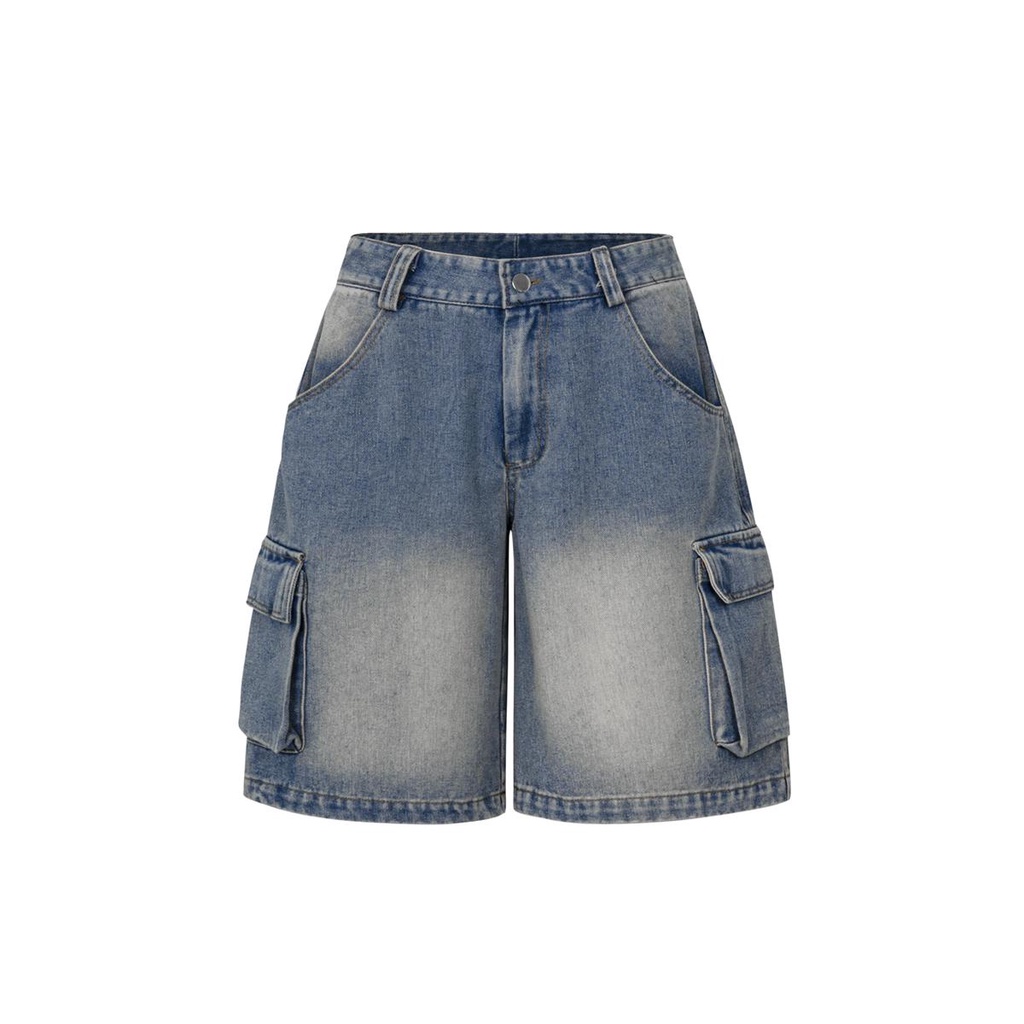 Bestie Jorts Cargo Denim Shorts - Quần short jean ống rộng túi hộp