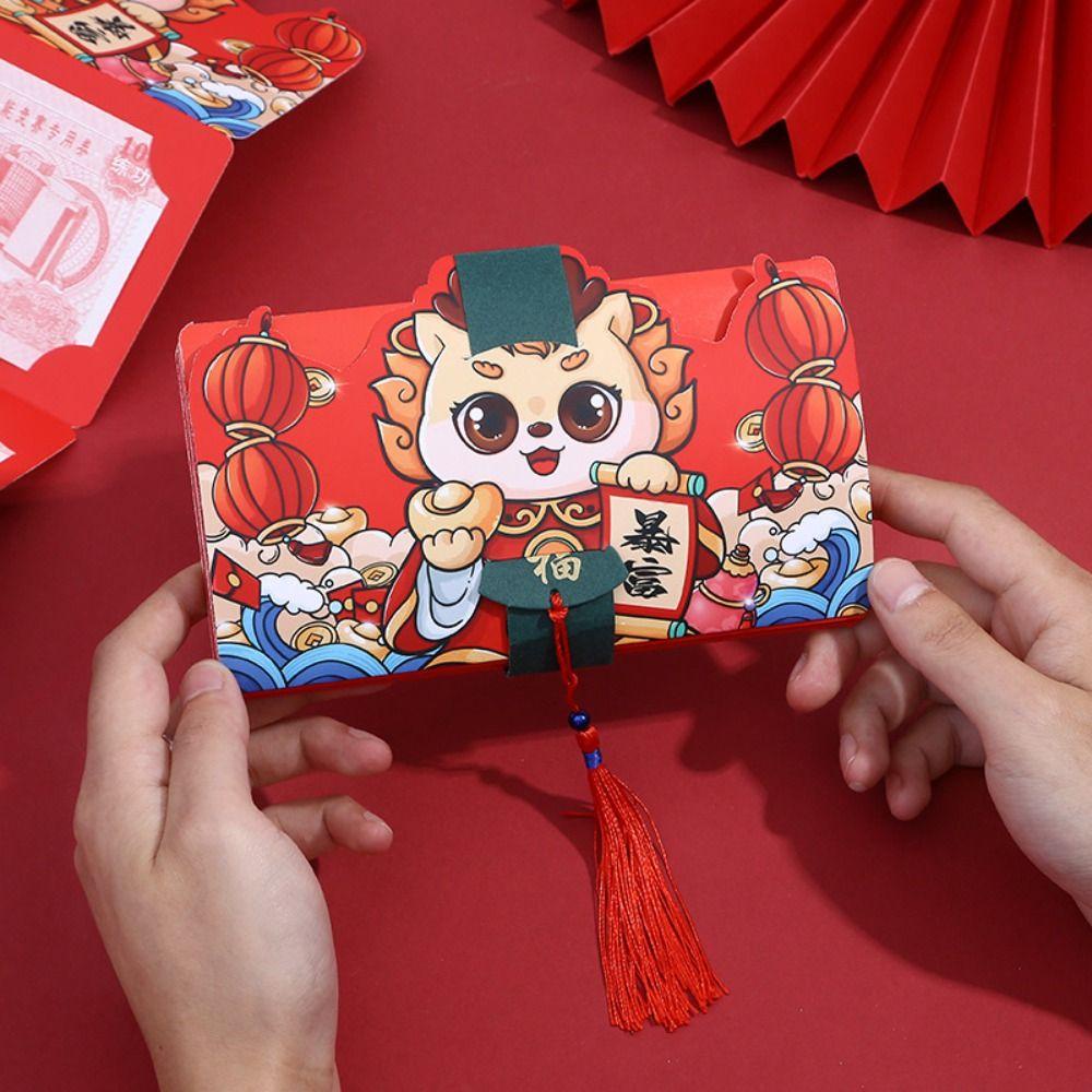 Bao Lì Xì Năm Mới 2024 Họa Tiết Rồng Phong Cách Trung Hoa