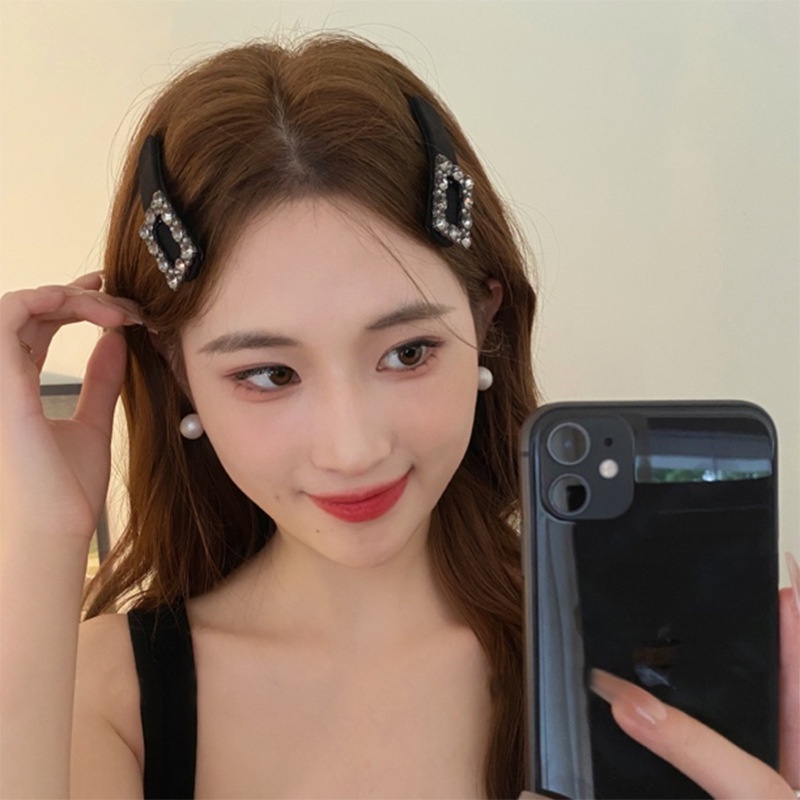 Haimeikang Mới Kẹp Tóc Đính Đá Hình Ngôi Sao / Trái Tim Xinh Xắn Cho Nữ